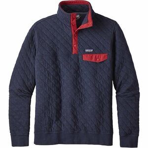 Patagonia Blue/ Red Cotton Quilt Snap-T Pullover Mens XXS/ Women's Small